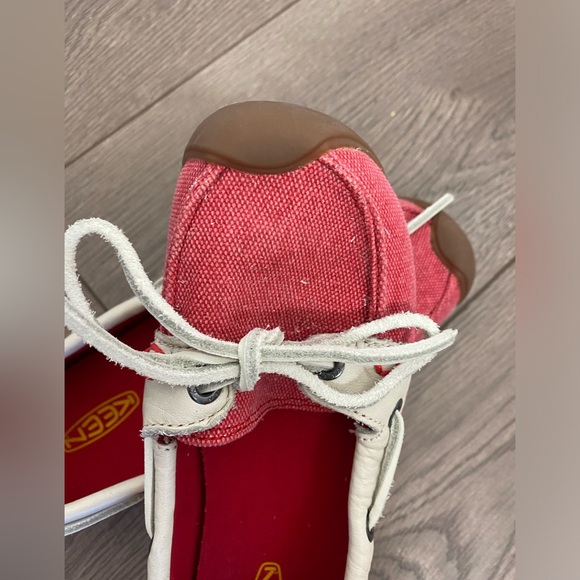 NEW KEEN CATALINA Women Canvas Boat Shoe 5 EUR 35 Leather Trim Comfort Nautical - Picture 6 of 13